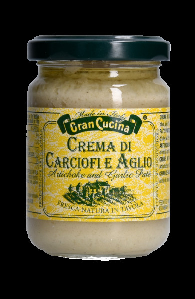 Creme aus Artischocken und Knoblauch 130g Glas , GRAN CUCINA