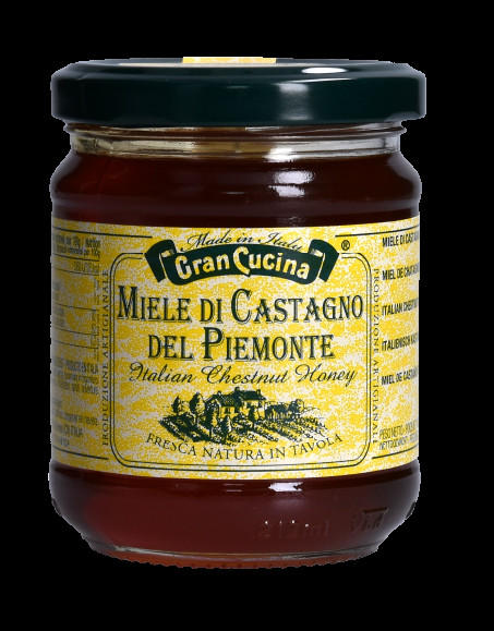 Miele di Castagno / Kastanienhonig 100% Piemonte 250g Glas, GRAN CUCINA